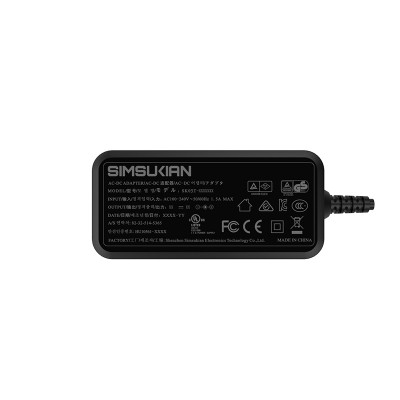 Simsukian Desktop Switching Power Supply 12V 2A (Outputs/ countries/ logo etc. customized) 12V2A Power Adapter